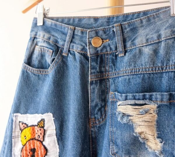 Fall Harvest Patchwork Relax Fit Jeans